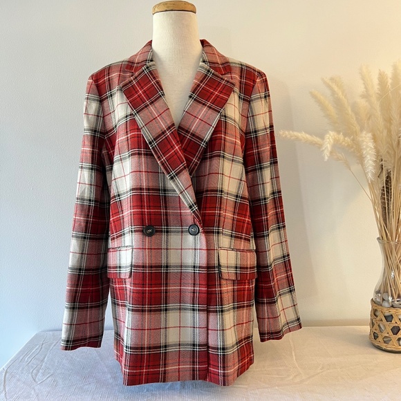 H&M Jackets & Blazers - H&M Plaid Blazer